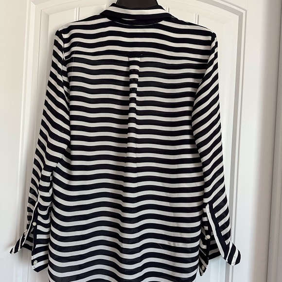 Banana Republic sheer striped blouse-XS - Picture 4 of 6